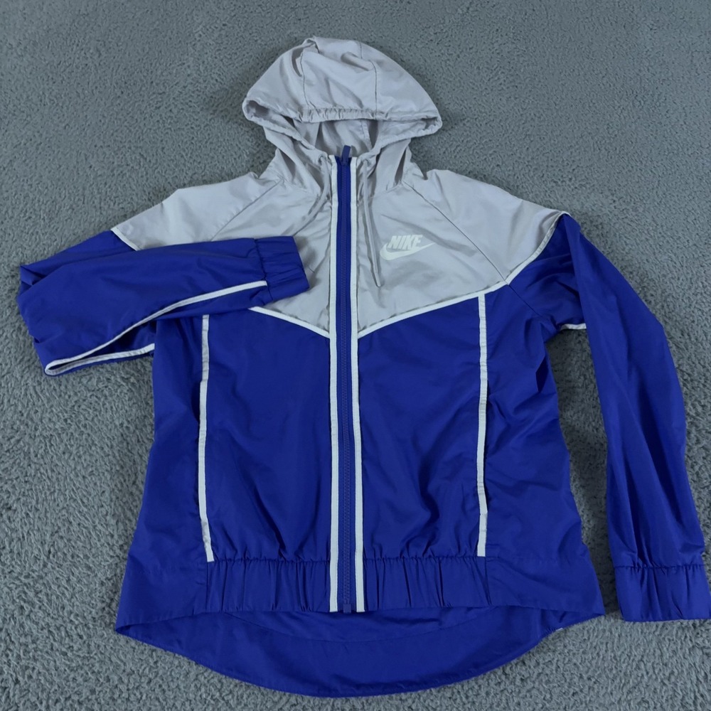Nike Jacket Womens Small Purple Sportswear Windrunner Woven Windbreaker Track‎